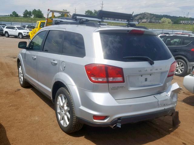 3D4PH1FG3BT560993 - 2011 DODGE JOURNEY MA SILVER photo 3