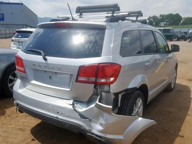 3D4PH1FG3BT560993 - 2011 DODGE JOURNEY MA SILVER photo 4