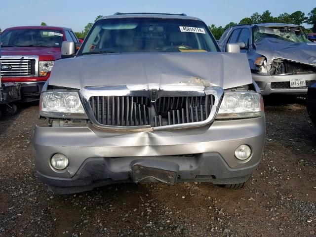 5LMEU68HX4ZJ02360 - 2004 LINCOLN AVIATOR SILVER photo 9