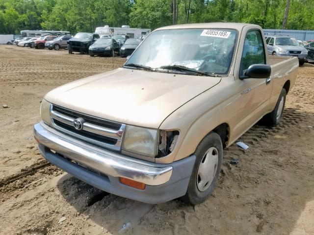 4TANL42N5WZ059400 - 1998 TOYOTA TACOMA TAN photo 2