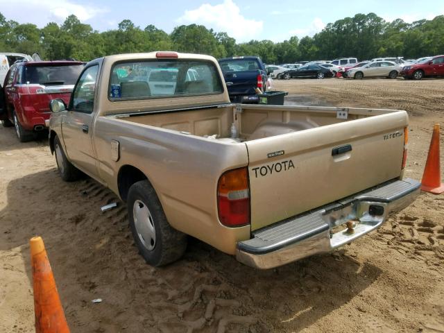 4TANL42N5WZ059400 - 1998 TOYOTA TACOMA TAN photo 3