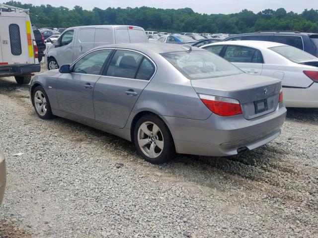 WBANE53537CW64679 - 2007 BMW 525 I GRAY photo 3