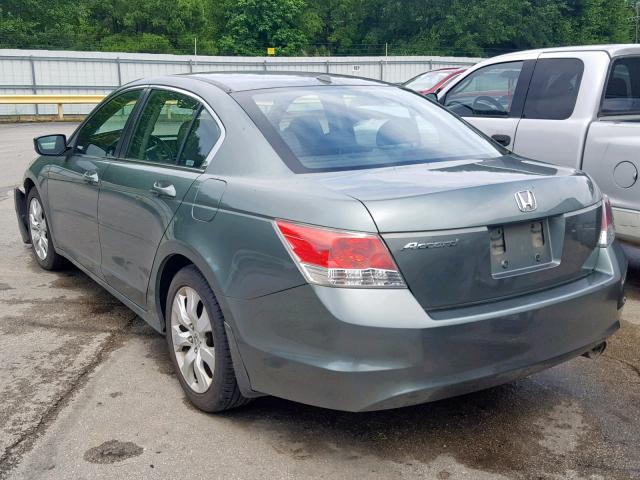 1HGCP26868A149277 - 2008 HONDA ACCORD EXL GREEN photo 3