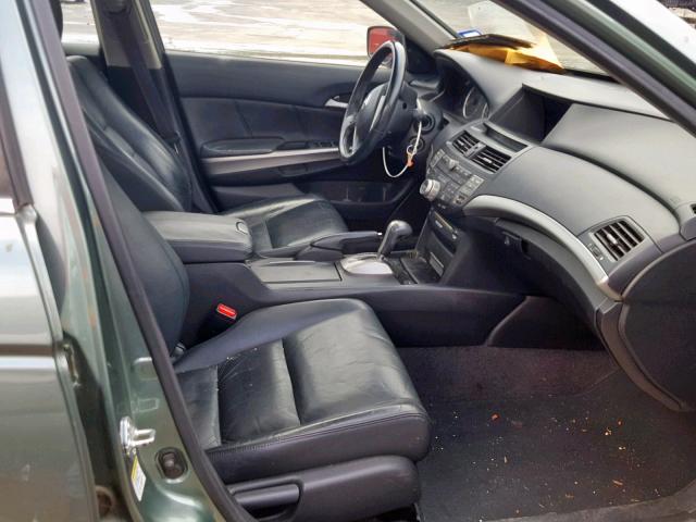 1HGCP26868A149277 - 2008 HONDA ACCORD EXL GREEN photo 5