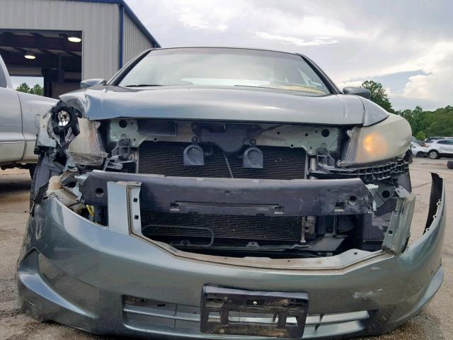 1HGCP26868A149277 - 2008 HONDA ACCORD EXL GREEN photo 9