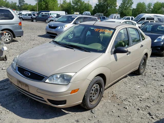 1FAHP34N67W256145 - 2007 FORD FOCUS ZX4 BROWN photo 2