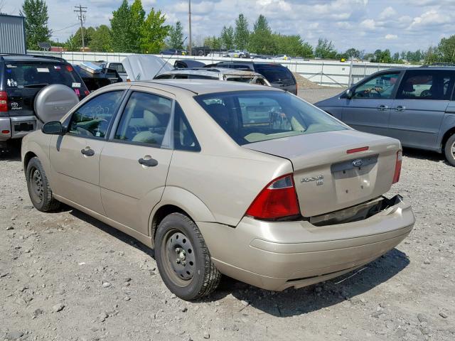 1FAHP34N67W256145 - 2007 FORD FOCUS ZX4 BROWN photo 3