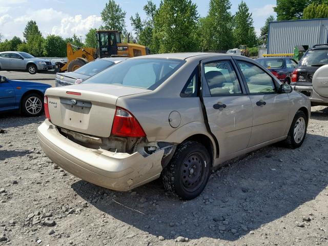 1FAHP34N67W256145 - 2007 FORD FOCUS ZX4 BROWN photo 4