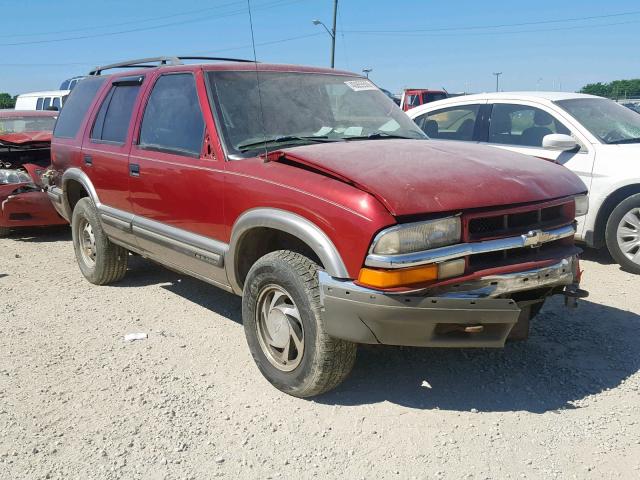 1GNDT13W7W2150514 - 1998 CHEVROLET BLAZER MAROON photo 1