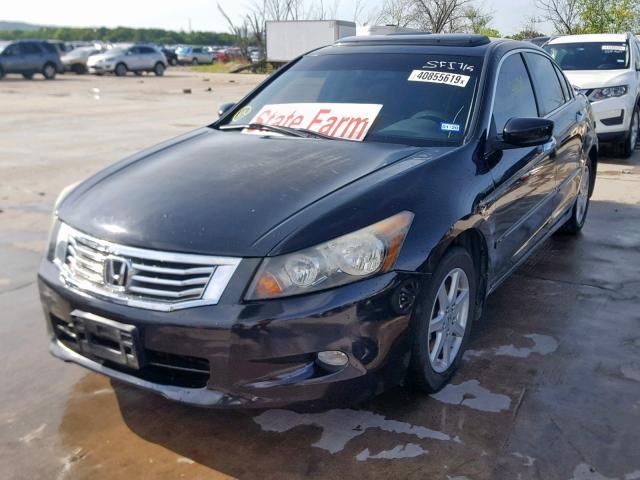 1HGCP3F88AA018508 - 2010 HONDA ACCORD EXL BLACK photo 2