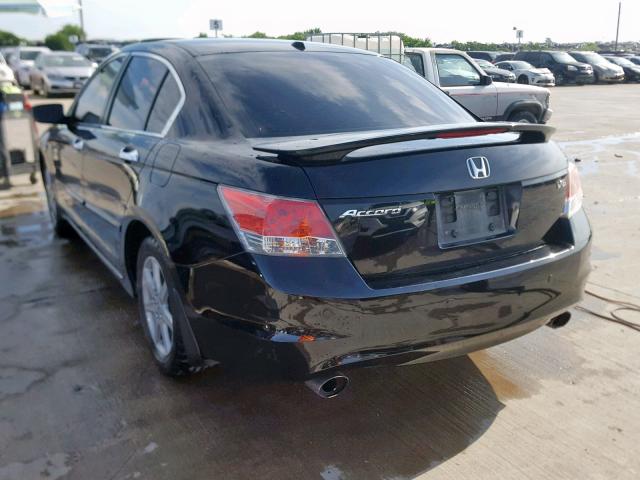 1HGCP3F88AA018508 - 2010 HONDA ACCORD EXL BLACK photo 3