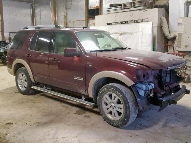 1FMEU74887UB46180 - 2007 FORD EXPLORER E BURGUNDY photo 9