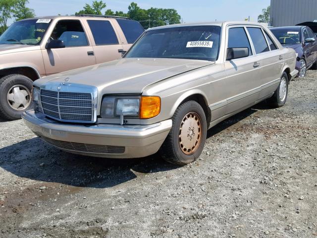 WDBCA35D5JA377358 - 1988 MERCEDES-BENZ 420 SEL GOLD photo 2