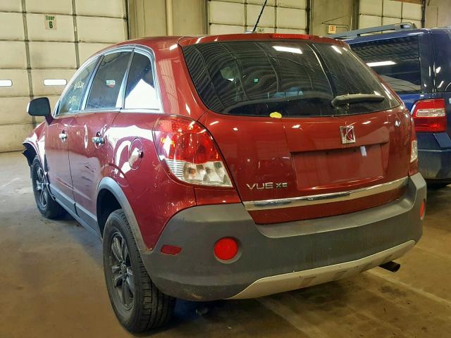 3GSCL33P38S726071 - 2008 SATURN VUE XE RED photo 3