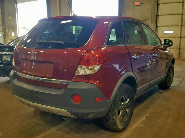 3GSCL33P38S726071 - 2008 SATURN VUE XE RED photo 4