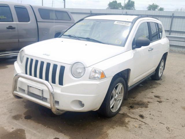 1J8FF47W37D161027 - 2007 JEEP COMPASS WHITE photo 2