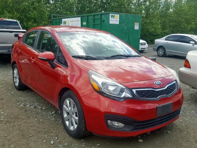 KNADN4A34D6309568 - 2013 KIA RIO EX RED photo 1