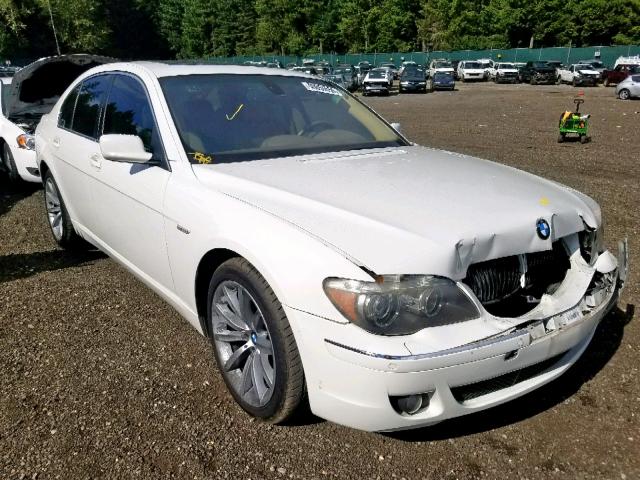 WBAHL83588DT13508 - 2008 BMW 750I WHITE photo 1