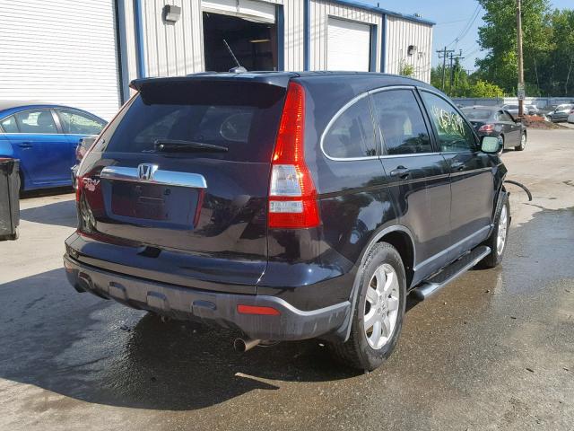 JHLRE48727C057927 - 2007 HONDA CR-V EXL BLACK photo 4