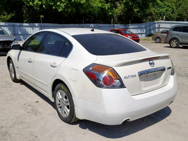 1N4CL2APXAC146729 - 2010 NISSAN ALTIMA HYB WHITE photo 3