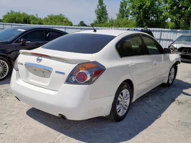 1N4CL2APXAC146729 - 2010 NISSAN ALTIMA HYB WHITE photo 4