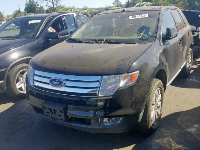 2FMDK38C47BB62570 - 2007 FORD EDGE SEL BLACK photo 2