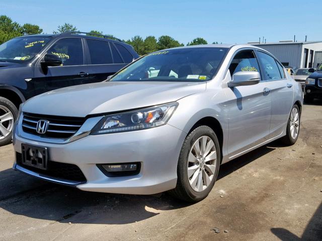 1HGCR2F89EA040673 - 2014 HONDA ACCORD EXL SILVER photo 2