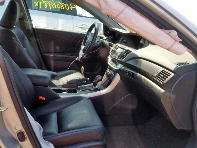 1HGCR2F89EA040673 - 2014 HONDA ACCORD EXL SILVER photo 5