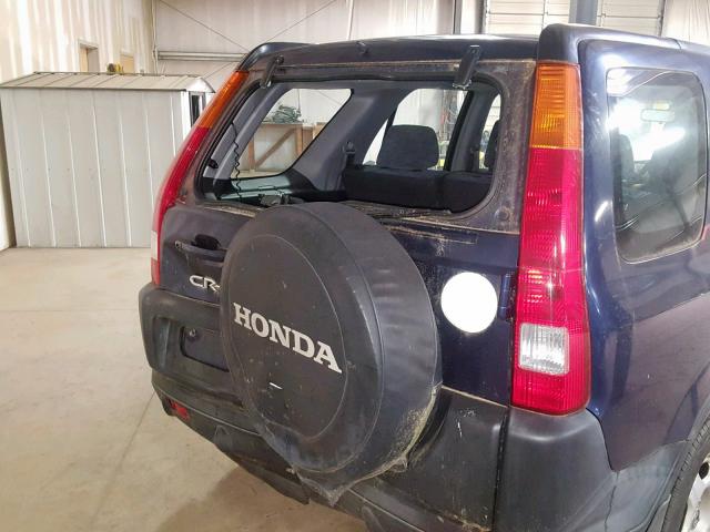 SHSRD78454U226028 - 2004 HONDA CR-V LX BLUE photo 9