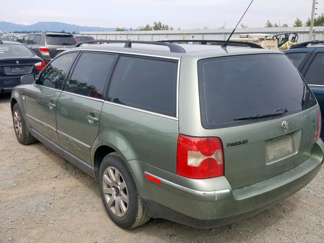 WVWVD63B32E370066 - 2002 VOLKSWAGEN PASSAT GLS GREEN photo 3