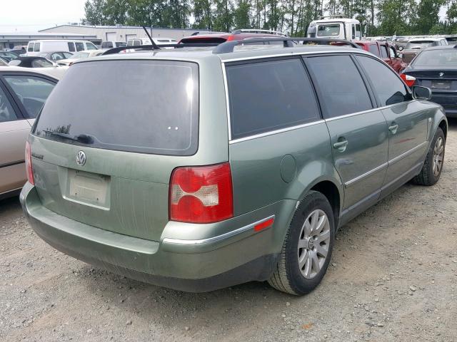 WVWVD63B32E370066 - 2002 VOLKSWAGEN PASSAT GLS GREEN photo 4