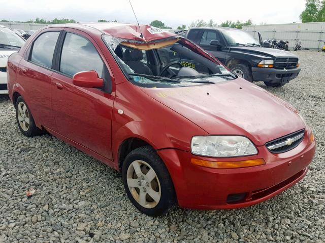 KL1TD52635B405465 - 2005 CHEVROLET AVEO BASE Qırmızı foto 1