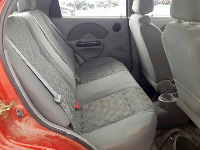 KL1TD52635B405465 - 2005 CHEVROLET AVEO BASE Qırmızı foto 6