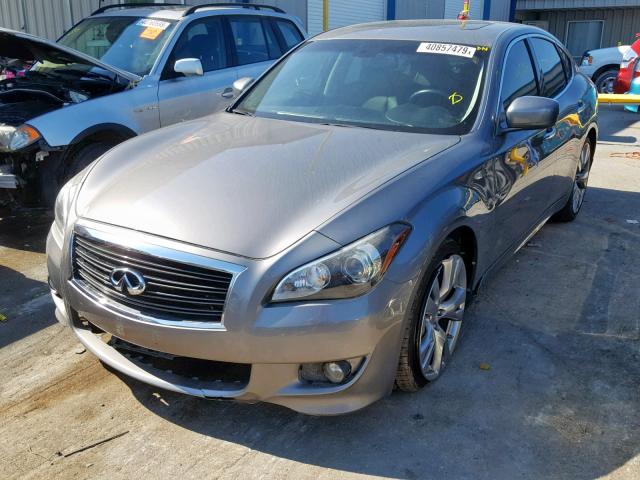 JN1BY1AP6CM334584 - 2012 INFINITI M37 GRAY photo 2