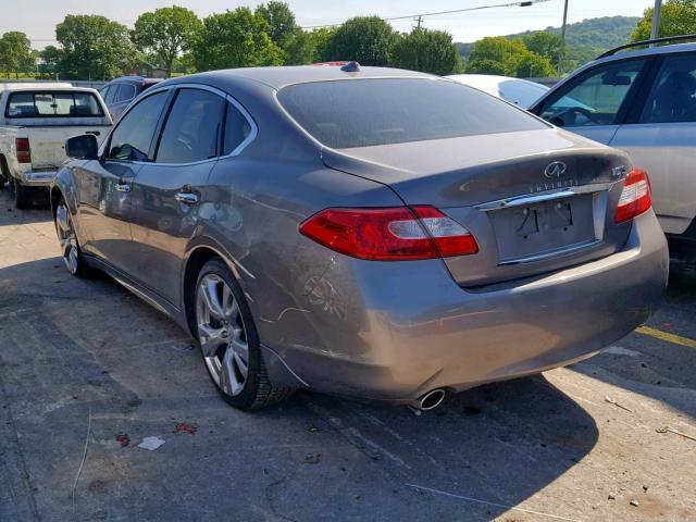 JN1BY1AP6CM334584 - 2012 INFINITI M37 GRAY photo 3