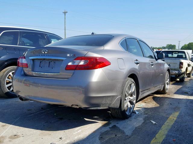 JN1BY1AP6CM334584 - 2012 INFINITI M37 GRAY photo 4