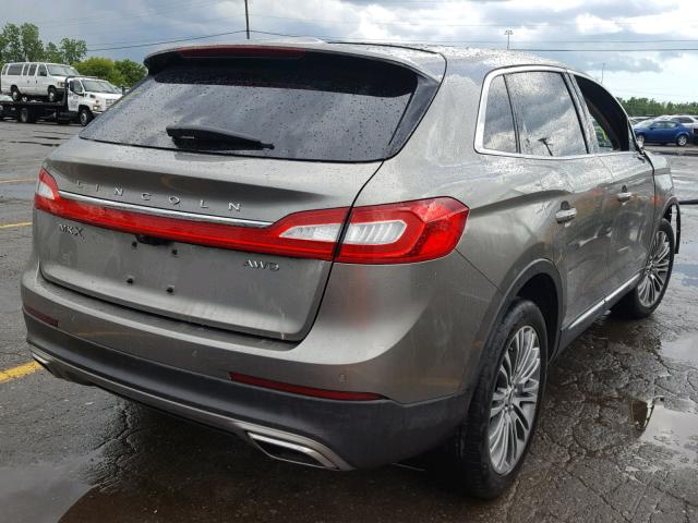 2LMTJ8LR3GBL37936 - 2016 LINCOLN MKX RESERV GRAY photo 4