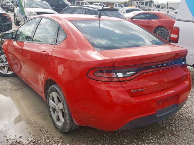 1C3CDFBB2GD739641 - 2016 DODGE DART SXT RED photo 3