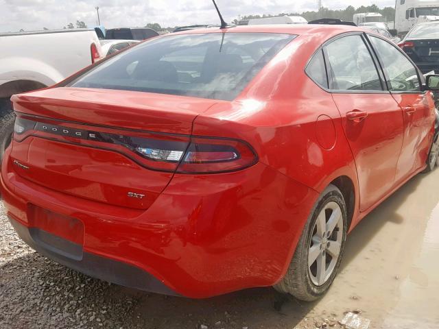 1C3CDFBB2GD739641 - 2016 DODGE DART SXT RED photo 4