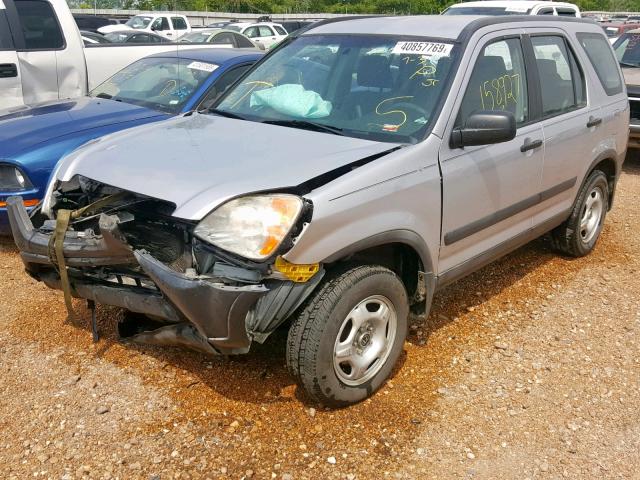 JHLRD68454C013095 - 2004 HONDA CR-V LX SILVER photo 2