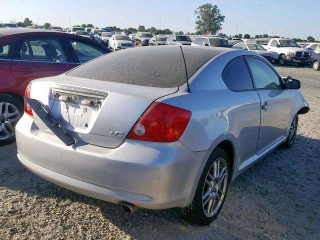 JTKDE177X70201919 - 2007 TOYOTA SCION TC SILVER photo 4