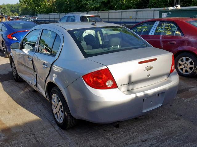 1G1AD5F58A7158001 - 2010 CHEVROLET COBALT 1LT SILVER photo 3