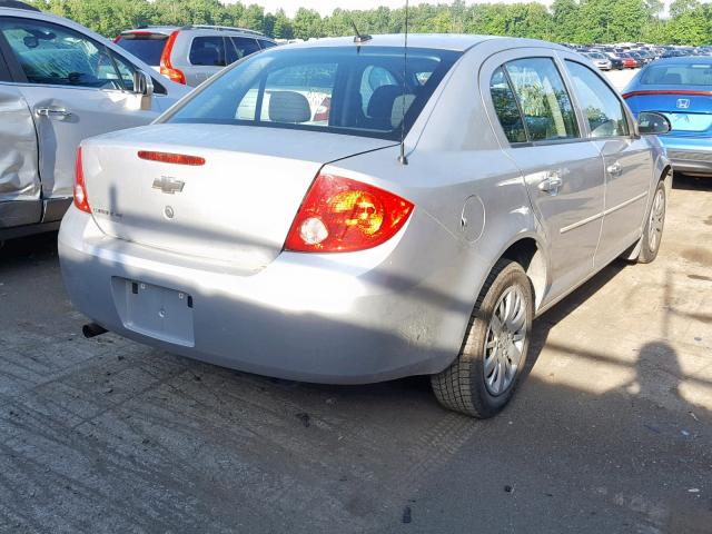 1G1AD5F58A7158001 - 2010 CHEVROLET COBALT 1LT SILVER photo 4