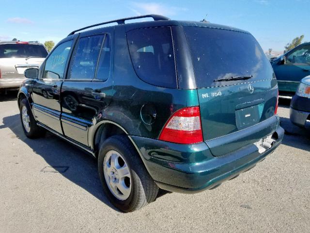 4JGAB57E63A414052 - 2003 MERCEDES-BENZ ML 350 GREEN photo 3