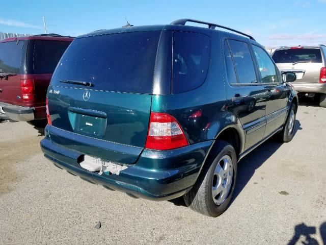 4JGAB57E63A414052 - 2003 MERCEDES-BENZ ML 350 GREEN photo 4