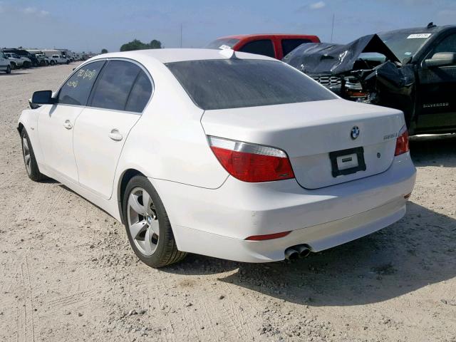 WBANE53537CW64438 - 2007 BMW 525 I WHITE photo 3