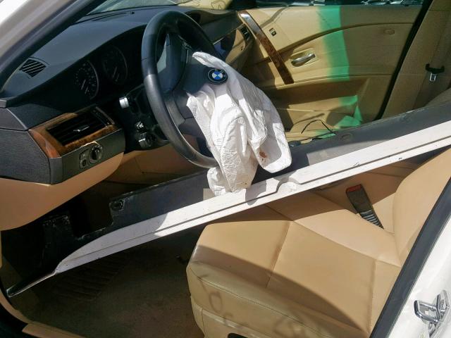 WBANE53537CW64438 - 2007 BMW 525 I WHITE photo 5