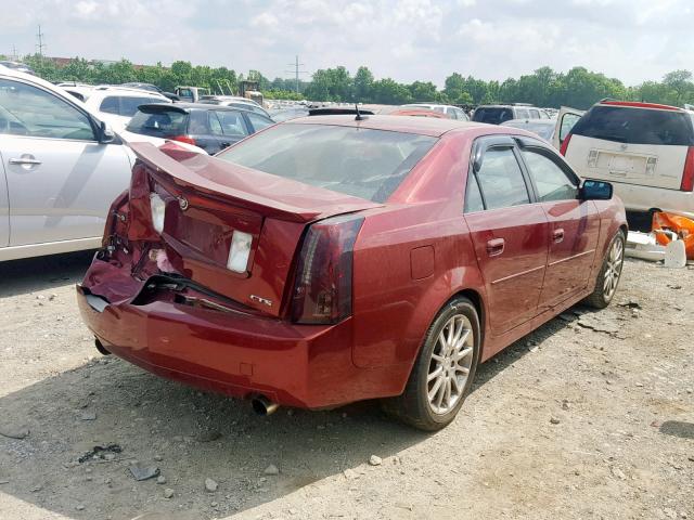 1G6DP577570142175 - 2007 CADILLAC CTS HI FEA MAROON photo 4