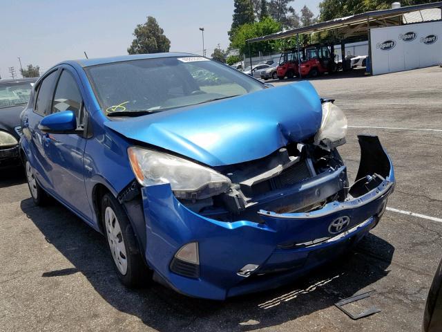 JTDKDTB34C1521050 - 2012 TOYOTA PRIUS C BLUE photo 1