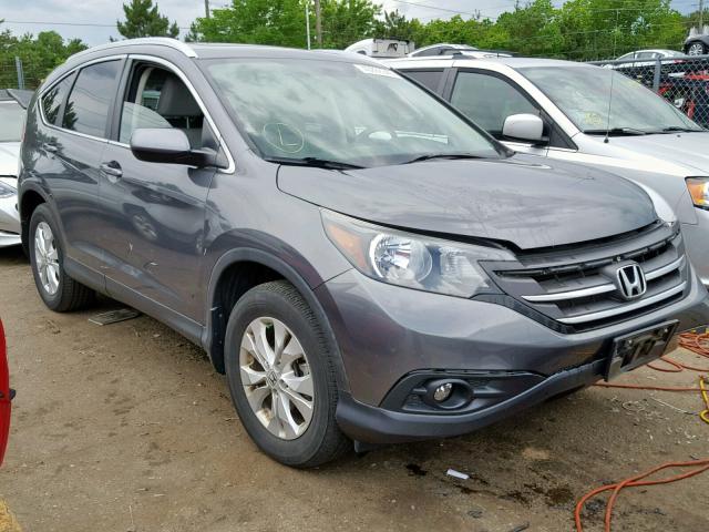 5J6RM4H77CL004757 - 2012 HONDA CR-V EXL BLUE photo 1